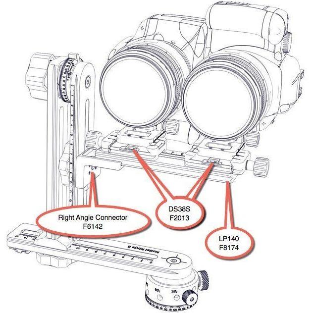 Nodal Ninja Dual Camera Multi-row Stereo Attachment for NN3 MK3 and NN6 Accessories Nodal Ninja 