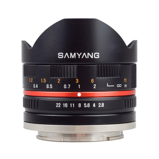 Samyang 8mm Fisheye F2,8 II Canon M silver Lenses Samyang 