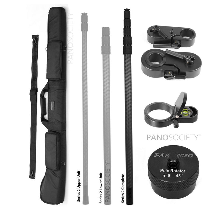 Nodal Ninja Pole Series 2 Complete Bundle - 6m pole, case, level, tripod adapter and rotator Poles Nodal Ninja - Bundle 