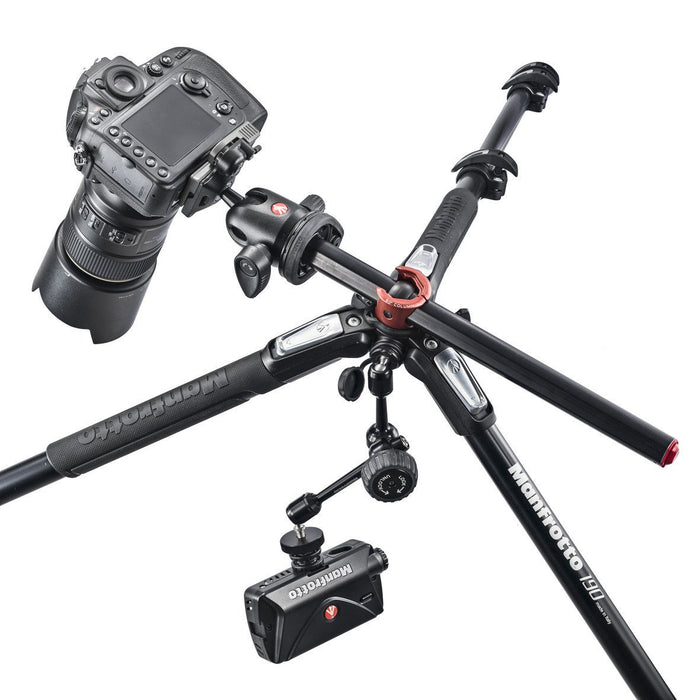 Manfrotto MT 190XPRO3, alu 3-section horizontal column tripod Tripods Manfrotto 