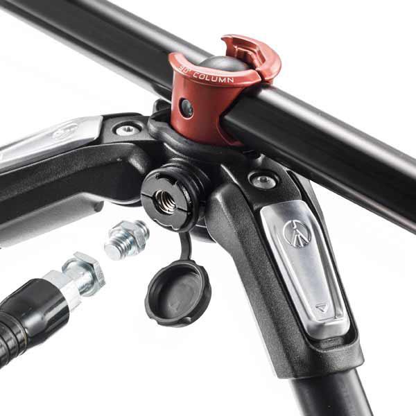 Manfrotto MT 190XPRO3, alu 3-section horizontal column tripod Tripods Manfrotto 